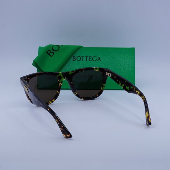 Bottega Veneta BV1001S 002 Square Sunglasses - Havana/Brown - Picture 5 of 10